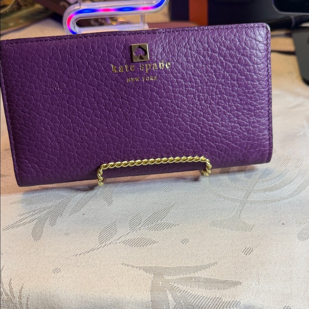 Kate Spade Grape Leather Clutch